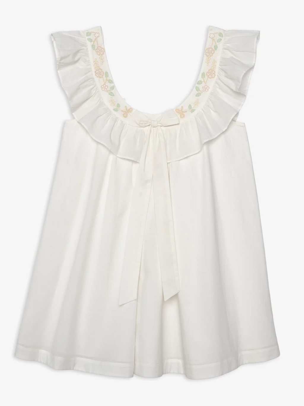 Nwt (M) For Love & Lemons Cora Retro Babydoll Slip Dress / Nightgown, Beaded — image 5 of 7